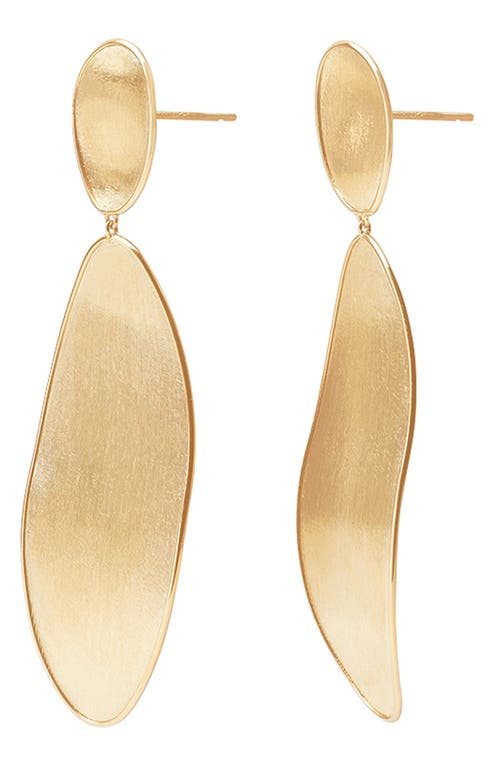 Marco Bicego Lunaria Double Drop Earrings In 18k Yellow Gold