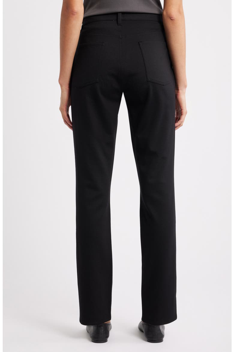 High Waist Slim Fit Jeans, Alternate, color, BLACK