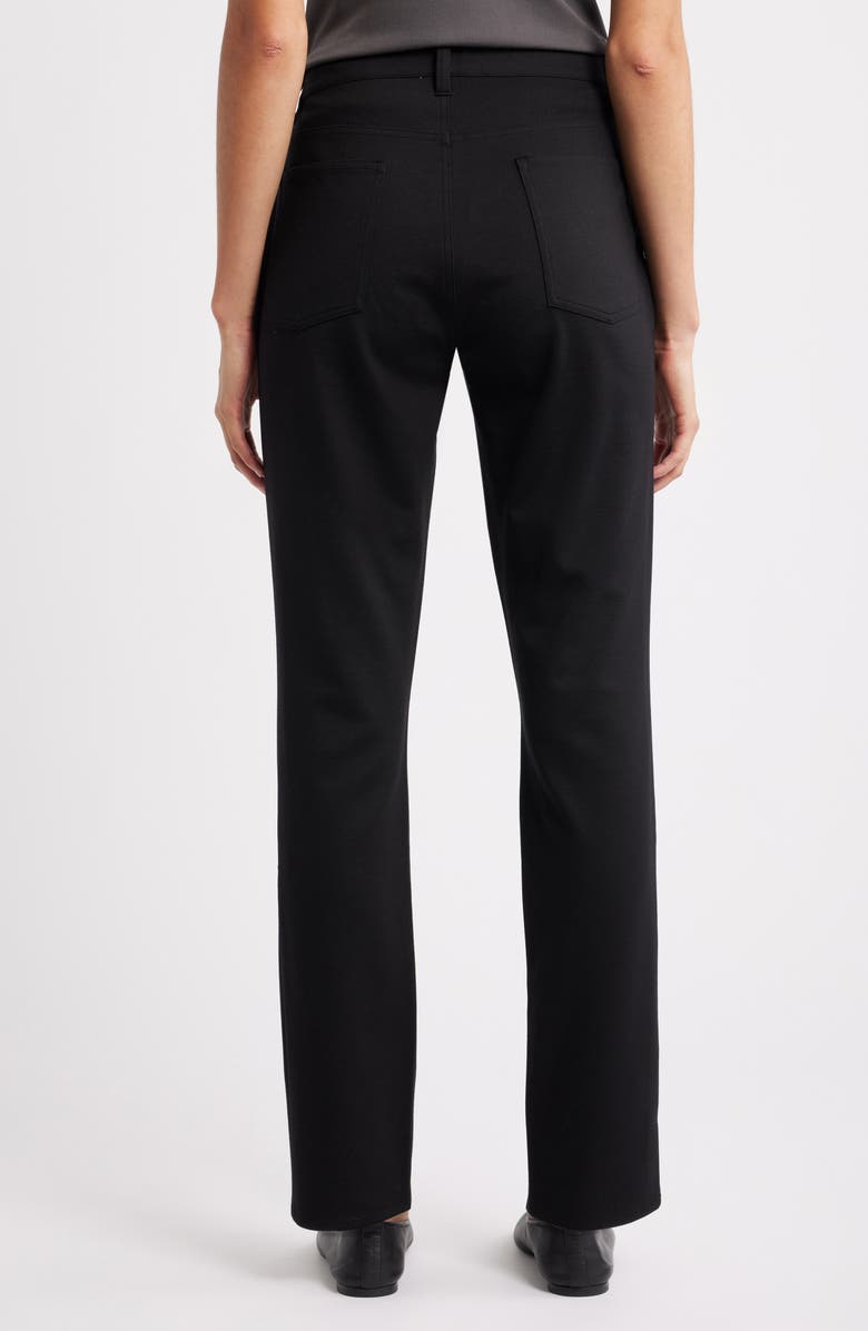 Eileen Fisher High Waist Slim Fit Jeans, Alternate, color, Black