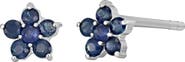 Bony Levy El Mar 18K White Gold Sapphire Flower Stud Earrings