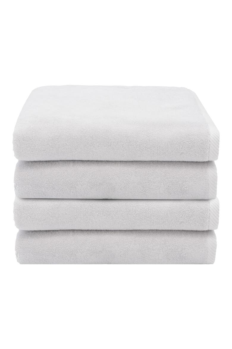 3-Pack Ediree Cotton Bath Towel Set, Alternate, color, SILVER