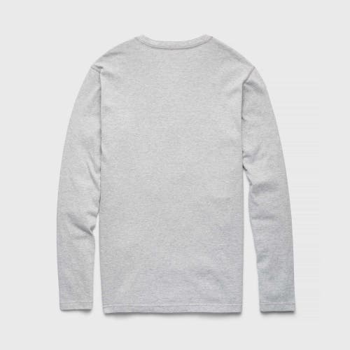Shop Surfside Supply Co. Sean Sueded Jersey Henley In Heather Grey