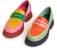 Charlotte Stone Adam Mismatched Lug Sole Penny Loafer