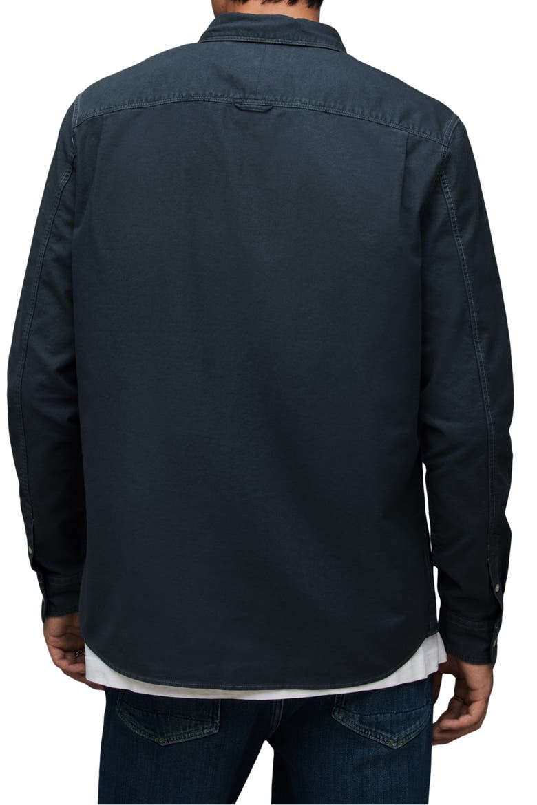 Hermosa Organic Cotton Button-Up Shirt, Alternate, color, CADET BLUE