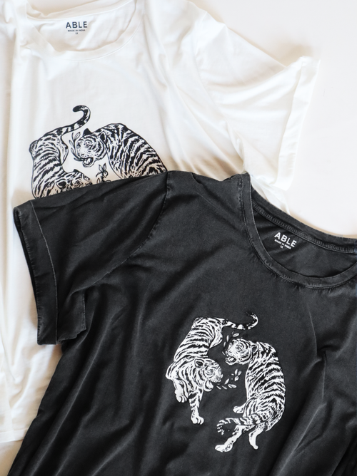 Able Gloria Graphic Tee In Tiger
