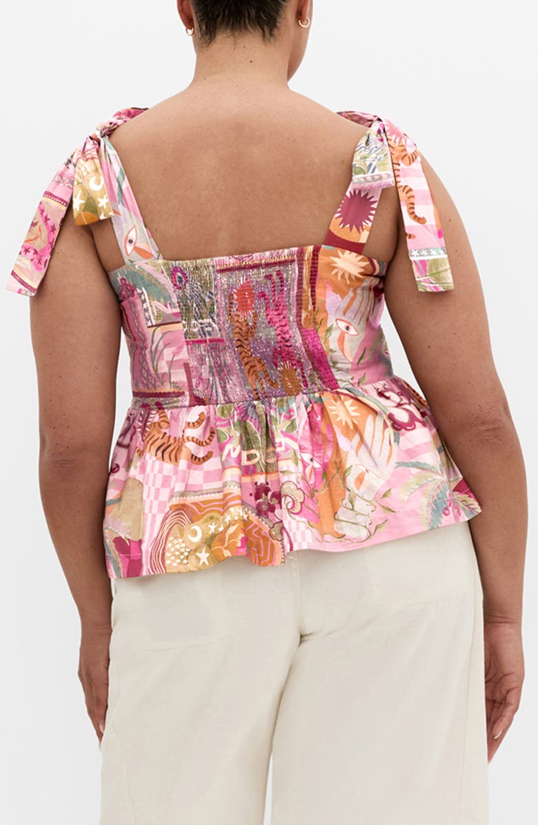 City Chic Isabel Peplum Top, Alternate, color, 