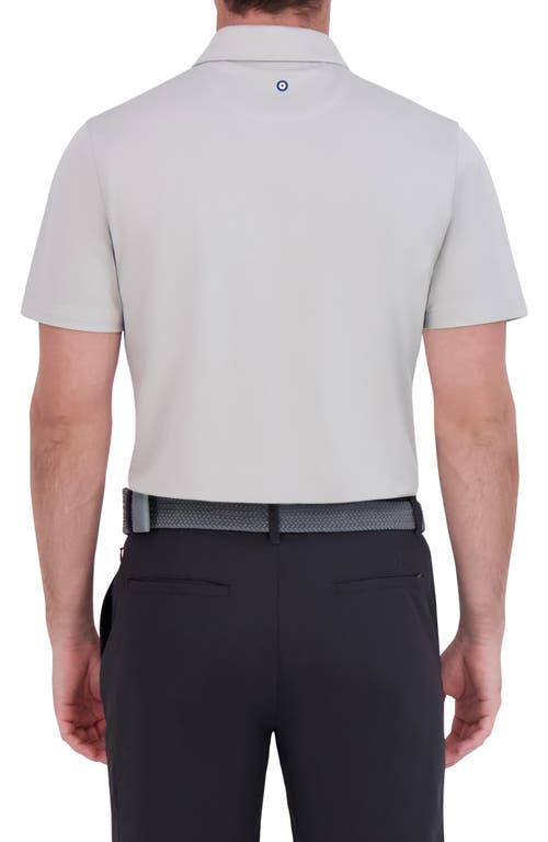 Ben Sherman Solid Tech Pique Sports Fit Polo In Light Grey