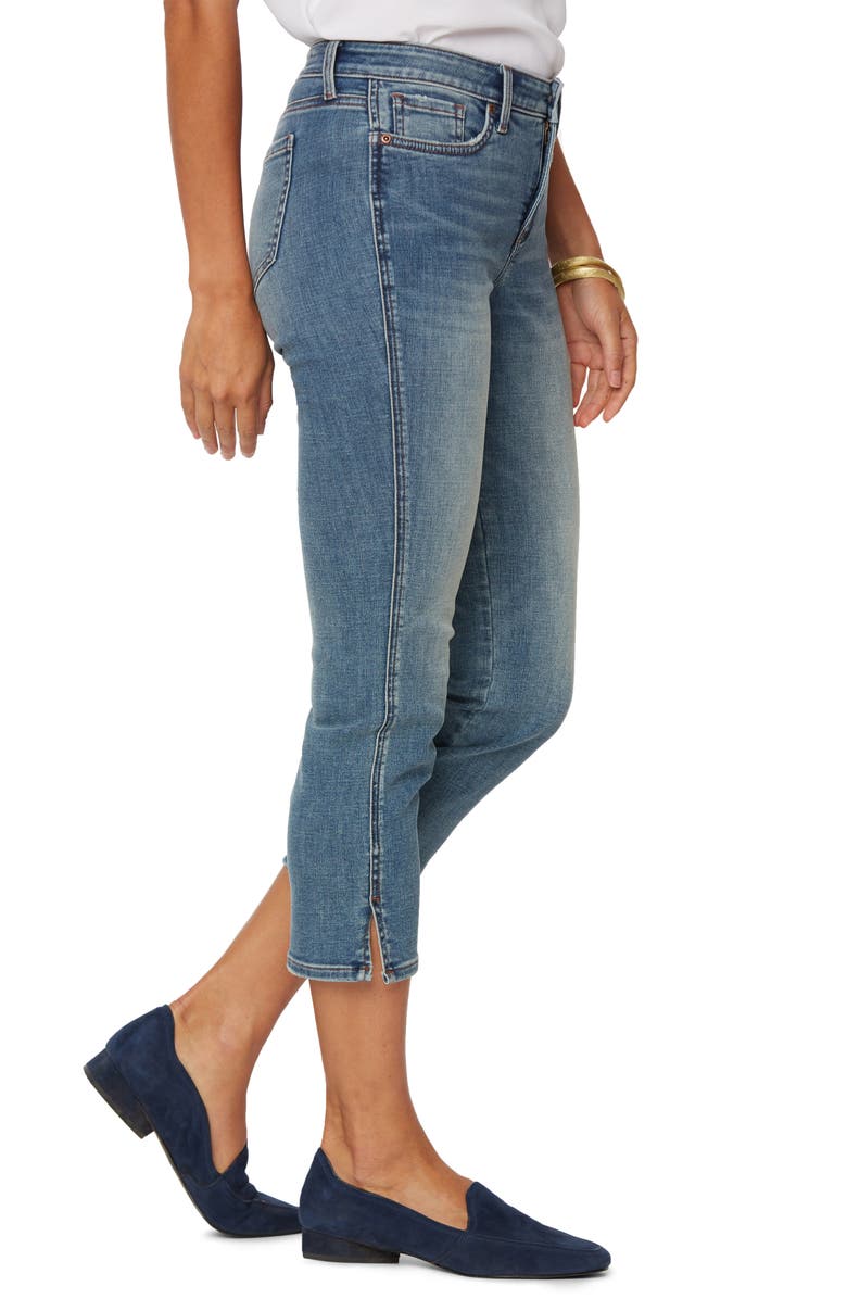 NYDJ Chloe Side Slit Capri Jeans, Alternate, color, 