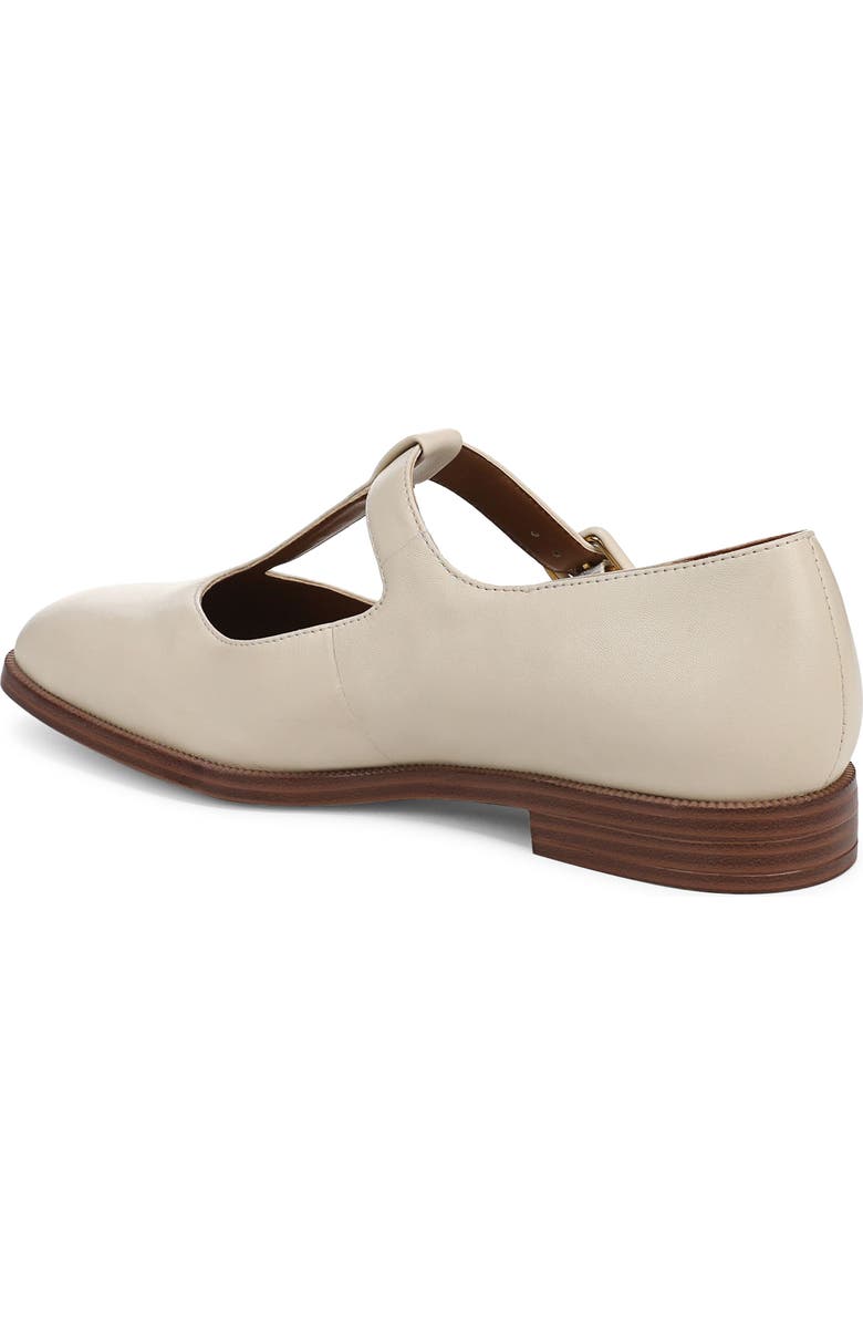 Franco Sarto Kenley T-Strap Flat, Alternate, color, Ivory White