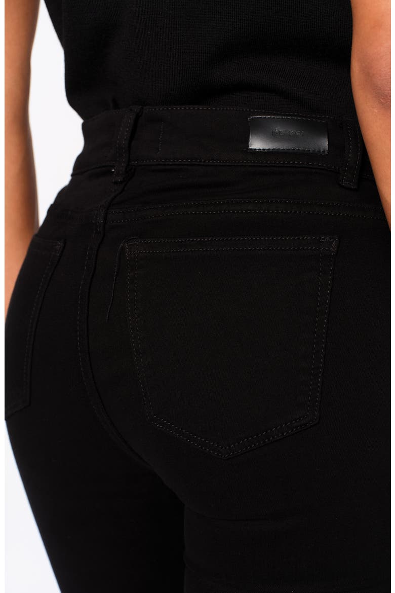 Mara Straight Leg Mid Rise Instasculpt Ankle Jeans, Alternate, color, BLACK PEACHED RAW