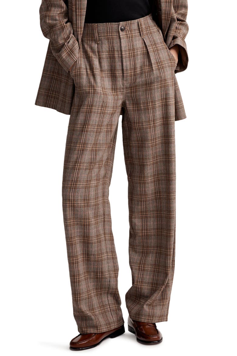Neale Straight Leg Pants, Main, color, IVAN TARTAN PLAID