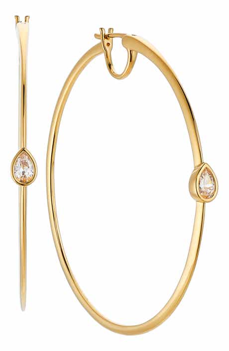 Nadri Zoe Large Hoop Earrings