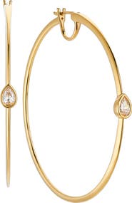 Nadri Zoe Large Hoop Earrings