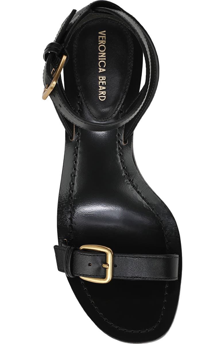 Veronica Beard Elia Ankle Strap Sandal, Alternate, color, Black