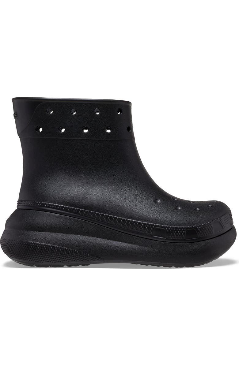 CROCS Gender Inclusive Crush Waterproof Platform Boot, Main, color,