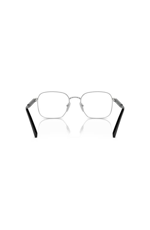 Prada 51mm Rectangle Optical Glasses In Black