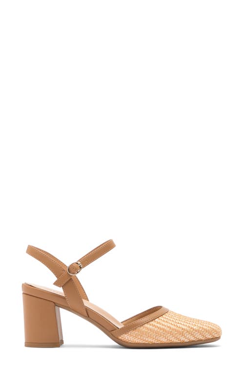 Naturalizer Wave Block Heel Pump In Brown Multi