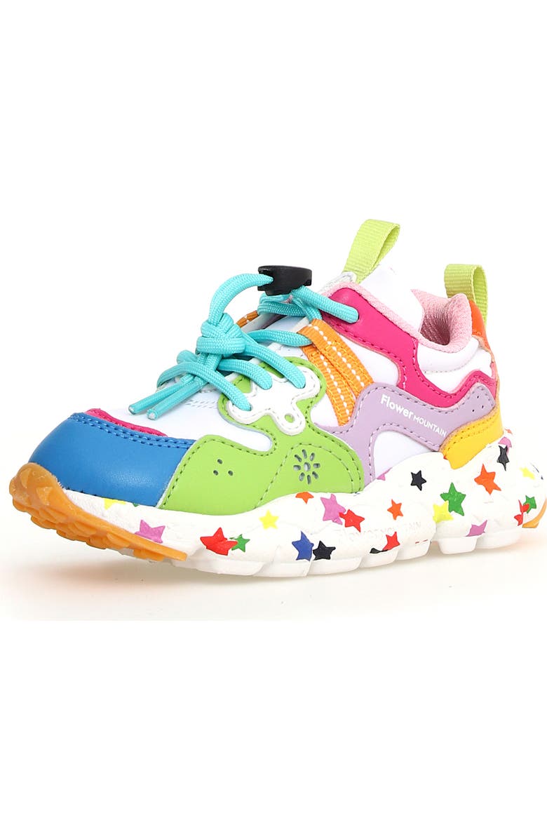 Flower MOUNTAIN Yamano 3 Junior Sneaker, Main, color, Bermuda-White-Multi