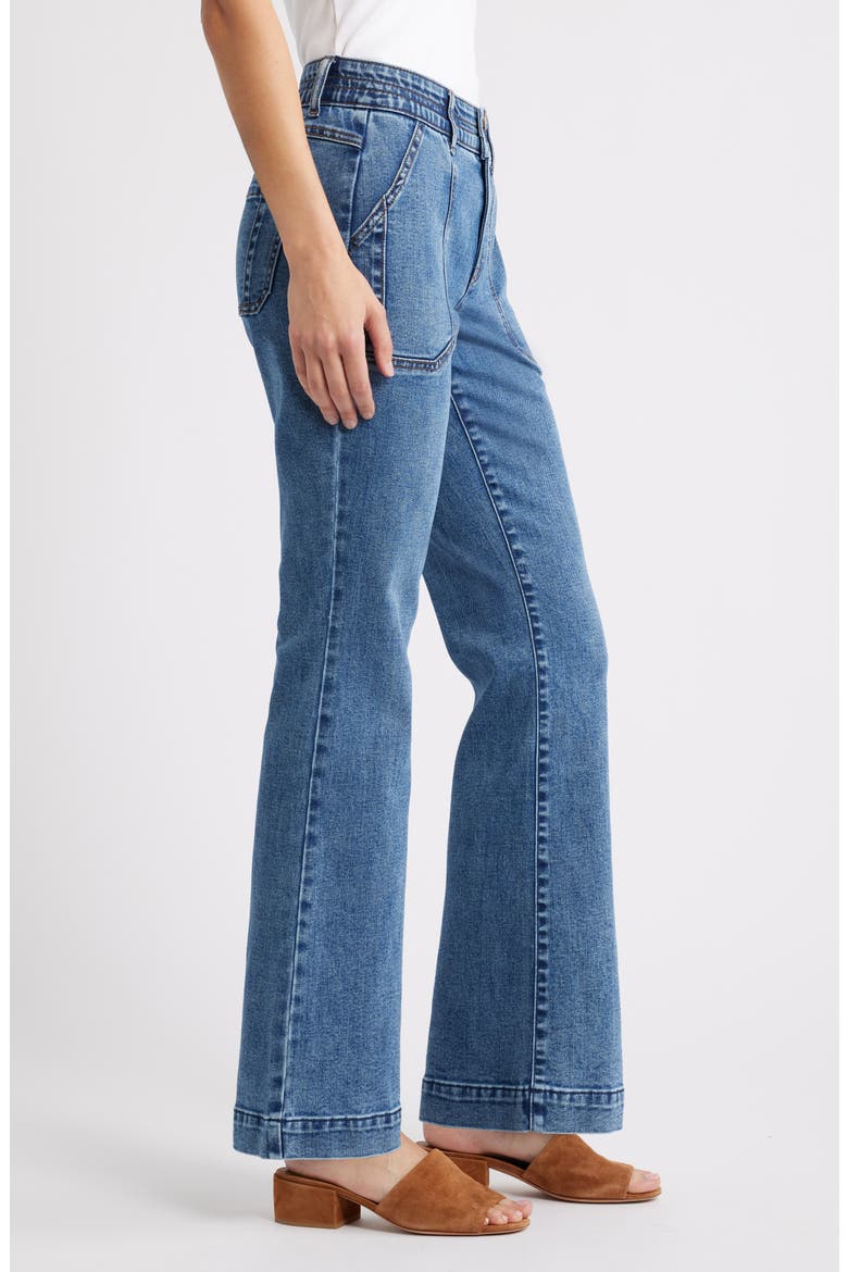 Madison High Waist Bootcut Jeans, Alternate, color, MID BLUE