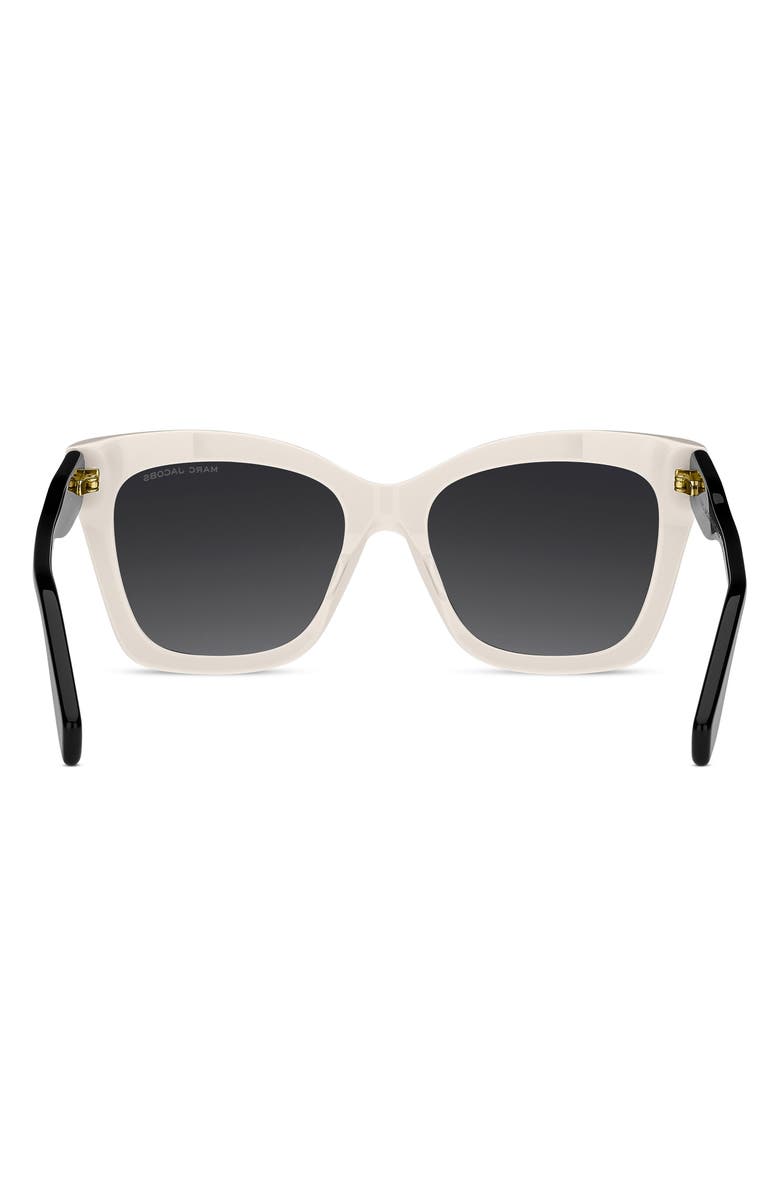 Marc Jacobs 54mm Cat Eye Sunglasses, Alternate, color, Black White/ Dark Grey