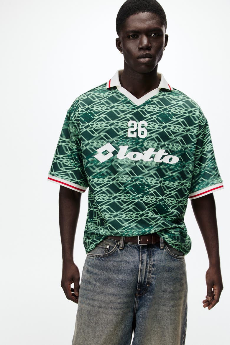 Loose-fit Soccer Jersey, Main, color, Green/Lotto
