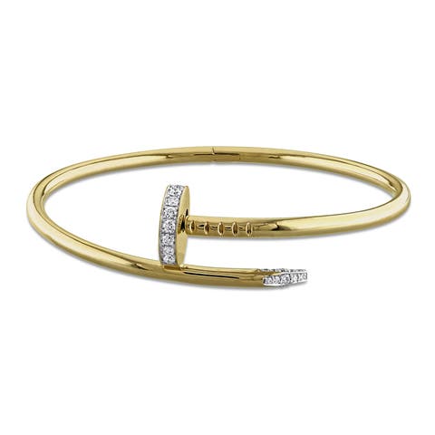 Diamond Bangle 18K Yellow Gold