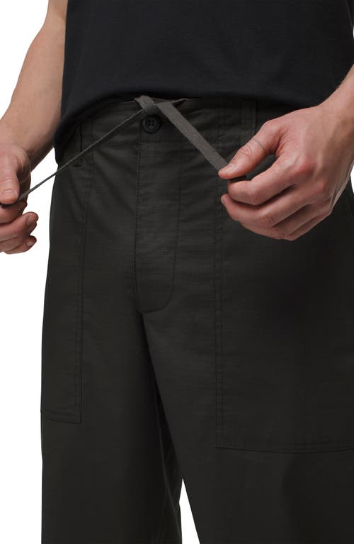Prana Palisades Cotton Blend Ripstop Field Pants In Dark Iron