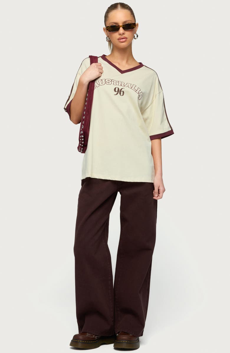 EDIKTED Roman Low Rise Baggy Jeans, Alternate, color, 