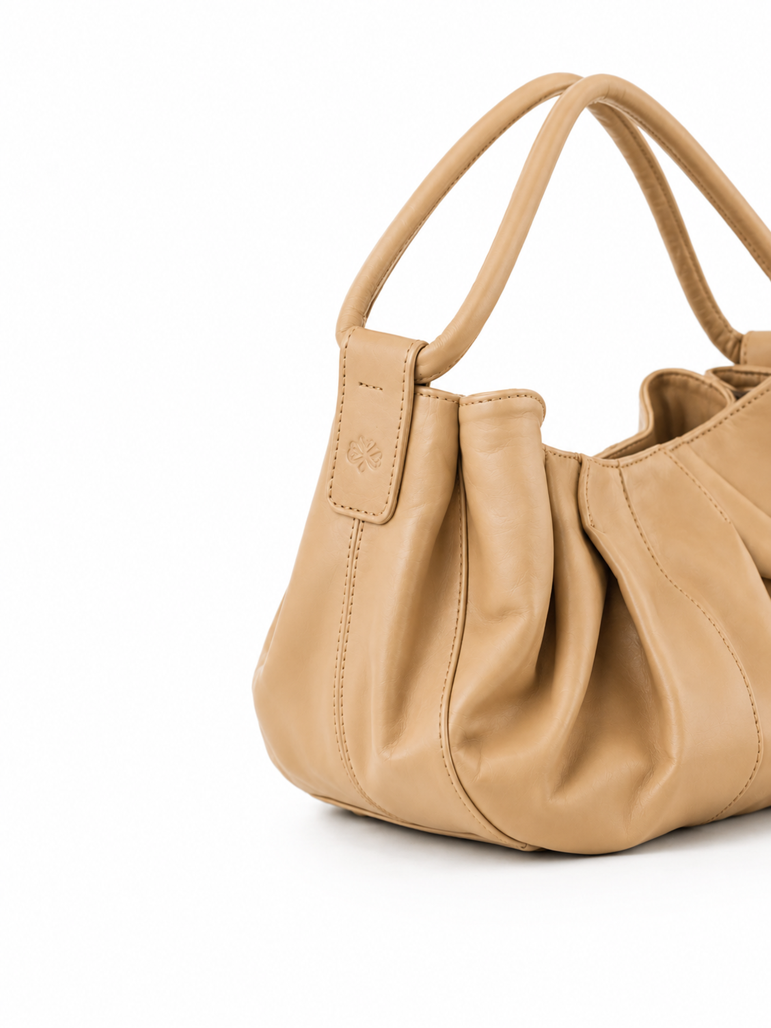 Liora Sculptural Leather Shoulder Bag, Alternate, color, Honey
