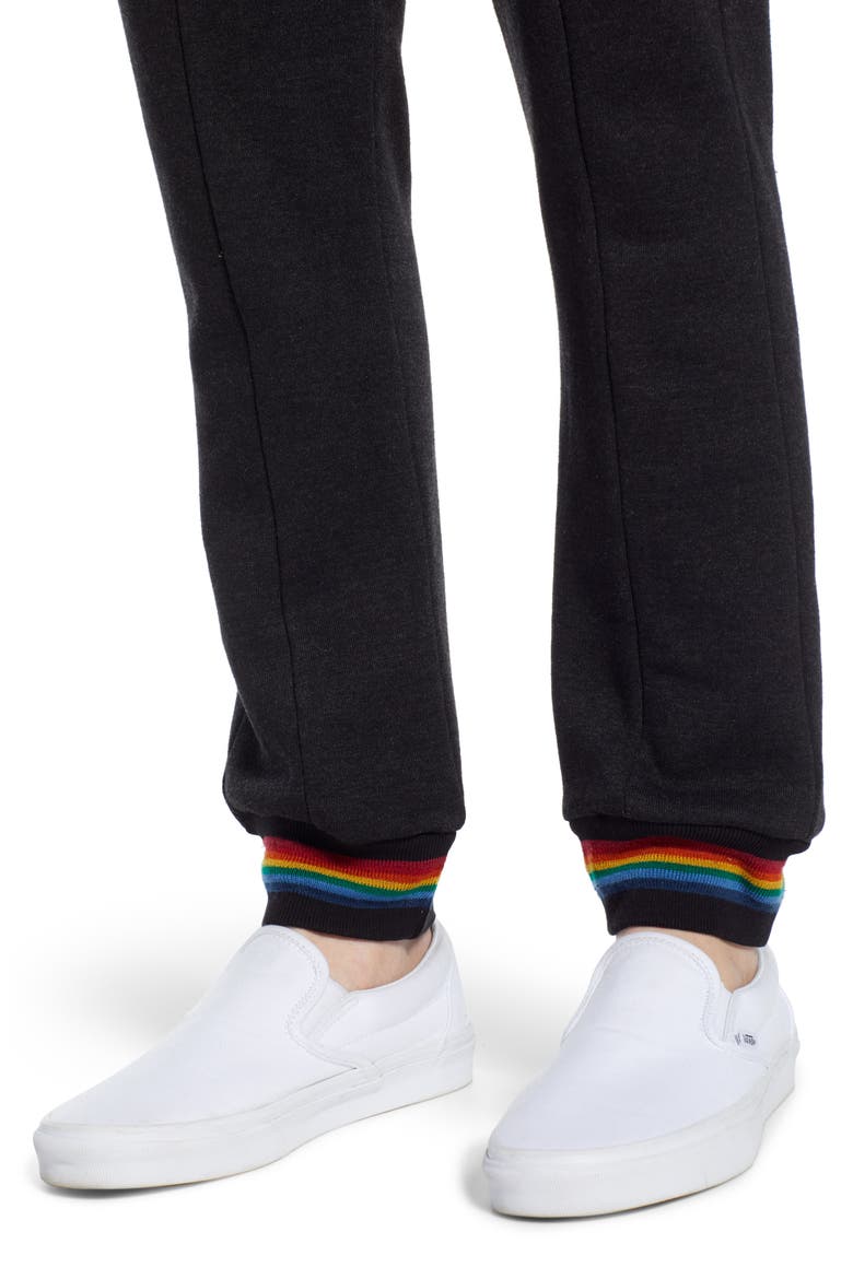 Prism Slim Fit Sweatpants, Alternate, color, BLACK