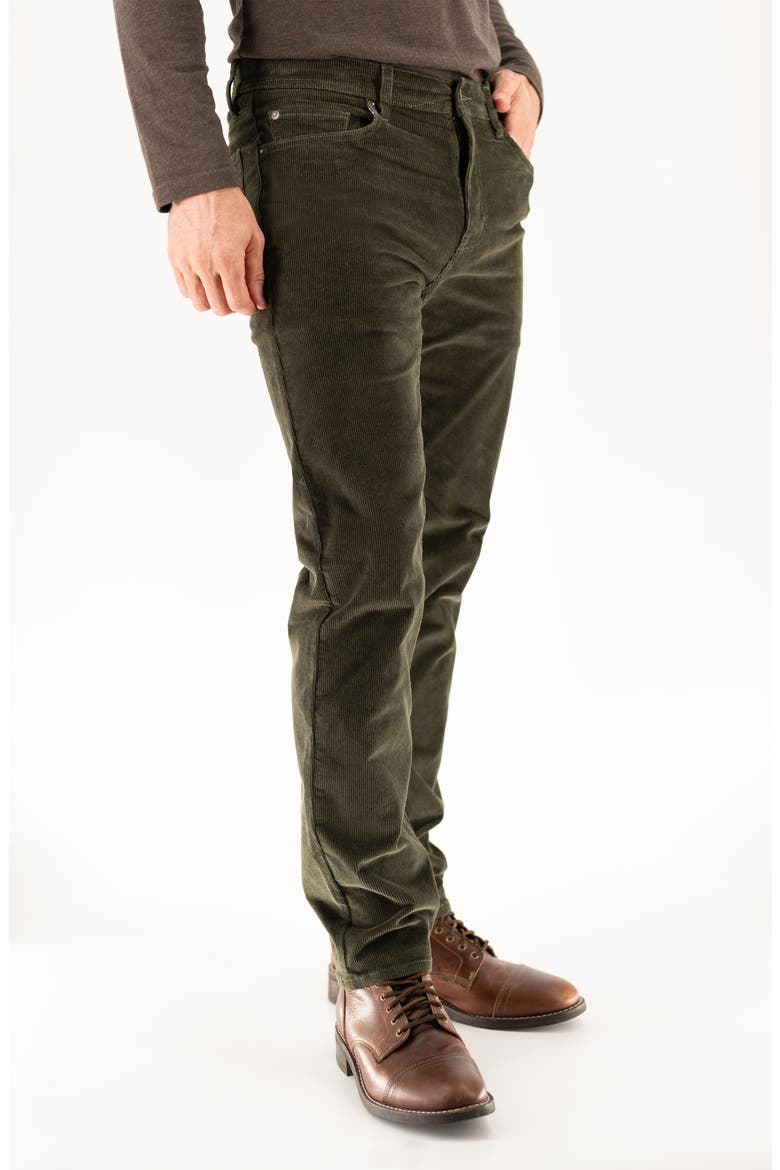 Stretch Corduroy Five Pocket Pants, Alternate, color, FOREST NIGHT