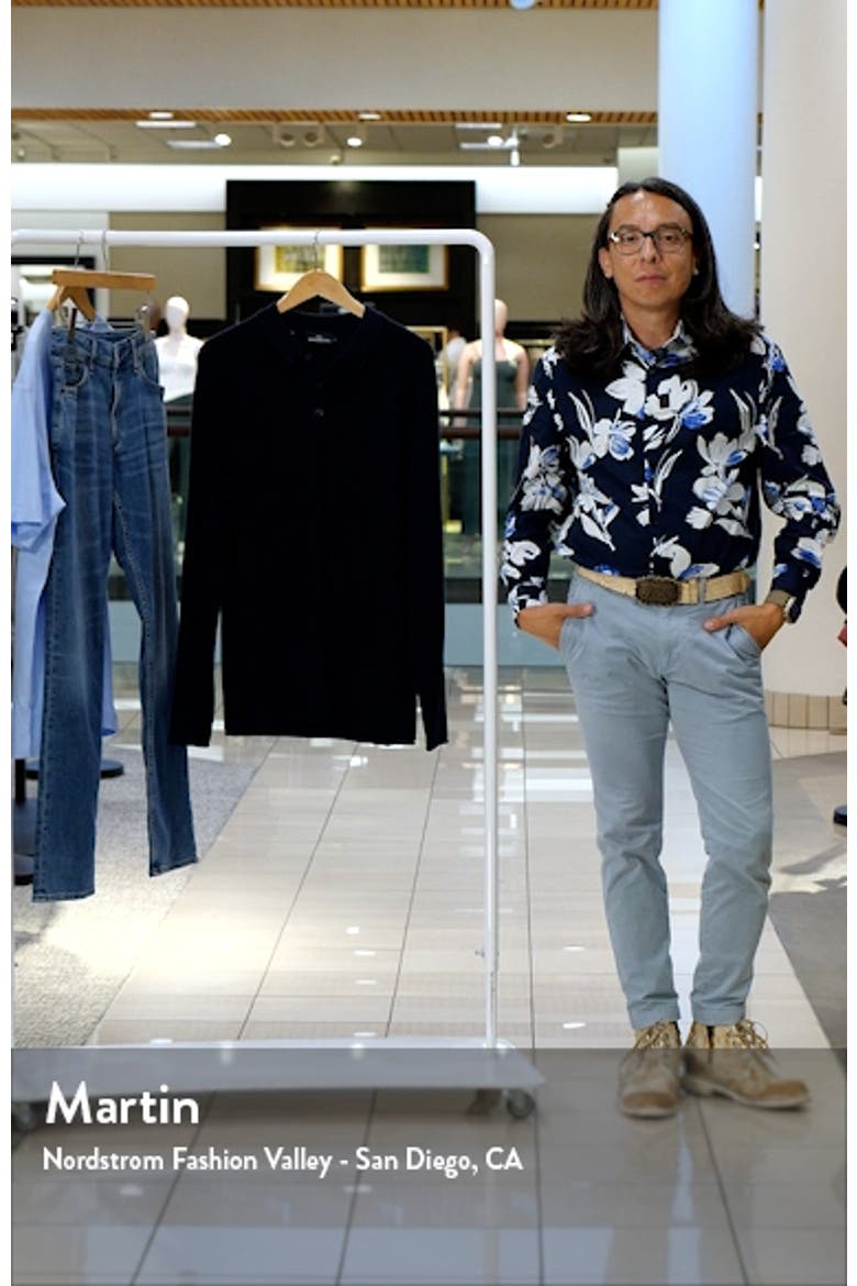 Eastern Bush Long Sleeve Cotton Rib Polo Sweater video
