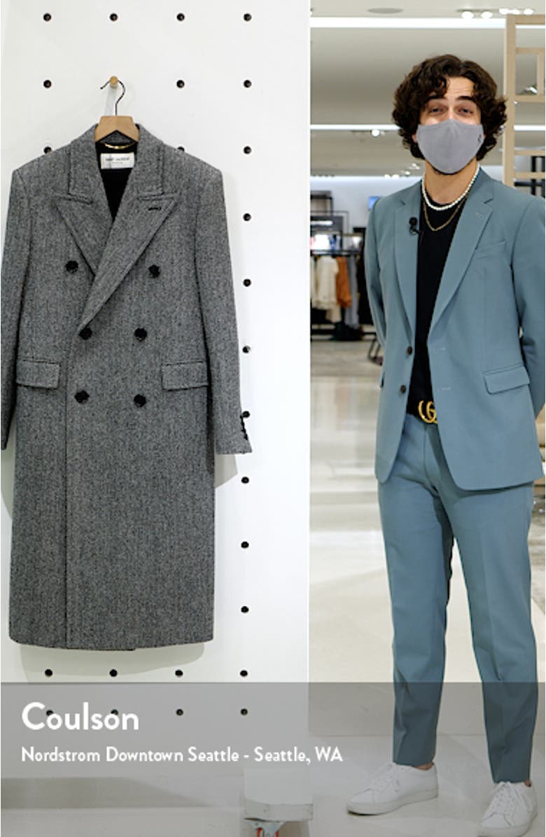 Notch Collar Wool Coat, sales video thumbnail
