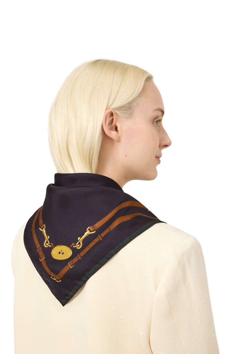 Mulberry Square Scarf - Belted Boarder, Alternate, color, Deep Aubergine