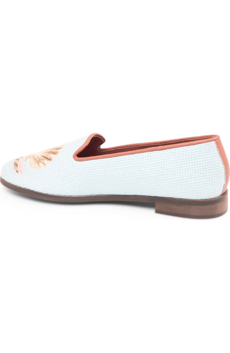 ByPaige Needlepoint Clam Flat, Alternate, color, Light Blue