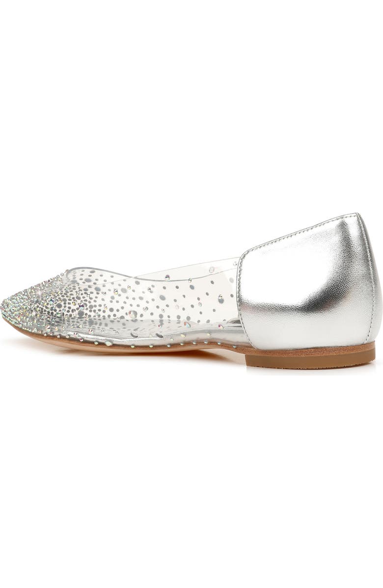 Badgley Mischka Collection Gabi Embellished Pointed Toe Flat, Alternate, color,