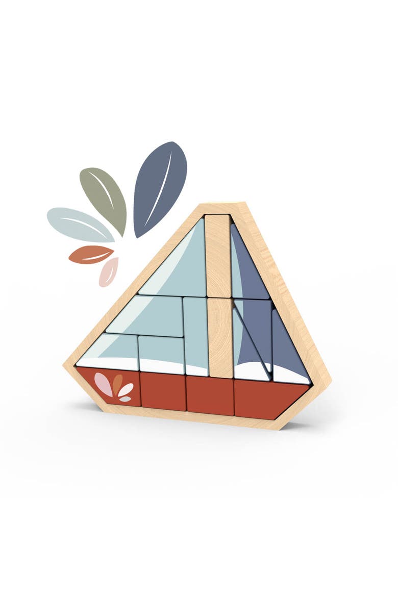 Boat Block Puzzle, Alternate, color, Multi