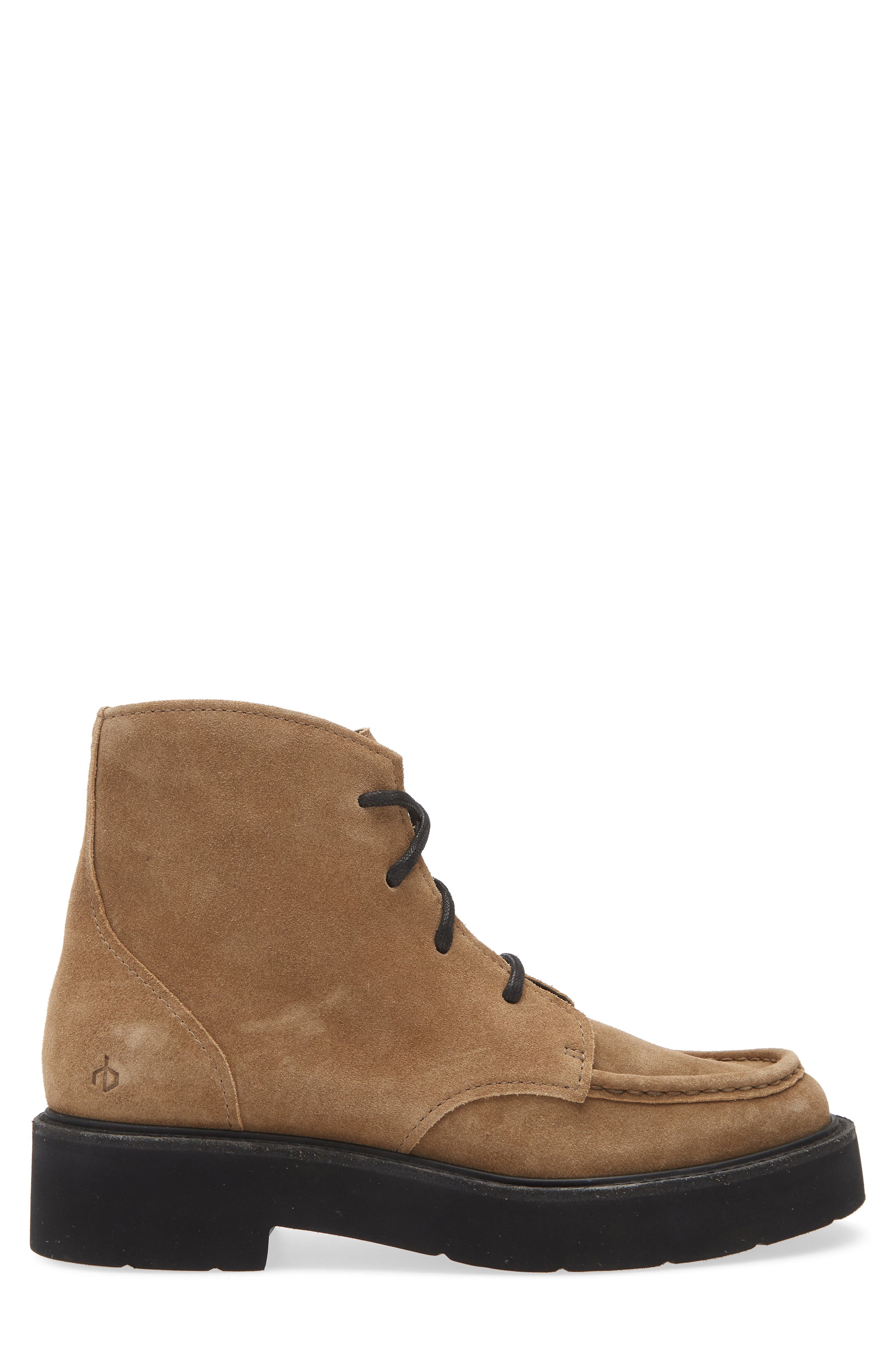 rag & bone Tucker Moc Toe Boot, Alternate, color, Khaki/ Olive Suede