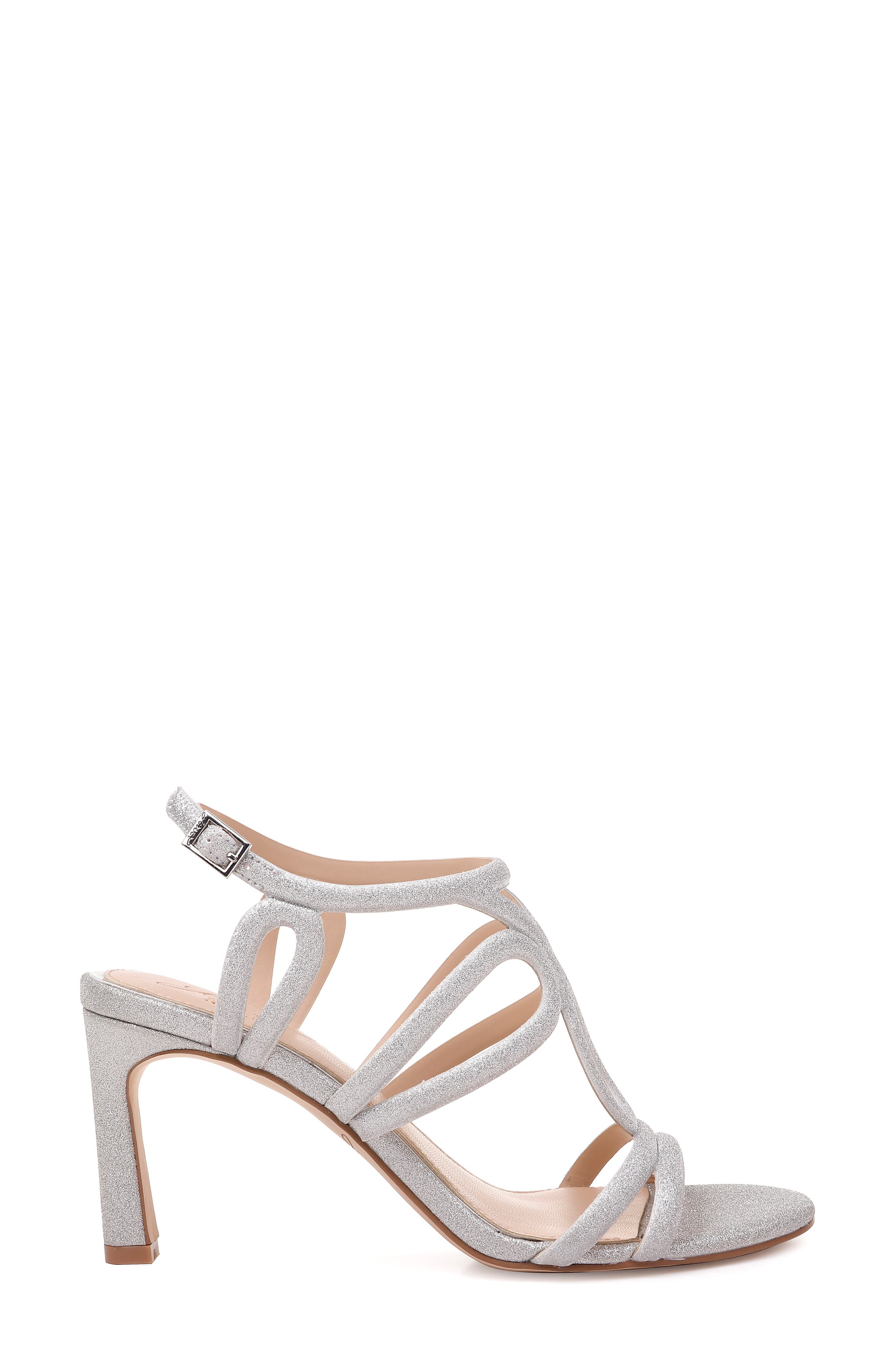 Simba Embellished Strappy Sandal, Alternate, color, SILVER GLITTER