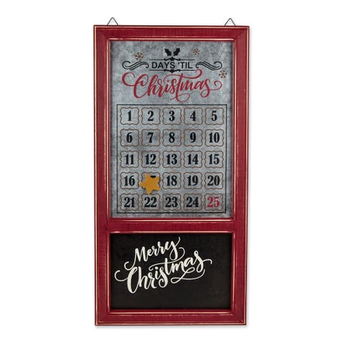 Days Til Christmas Advent Calendar Chalkboard