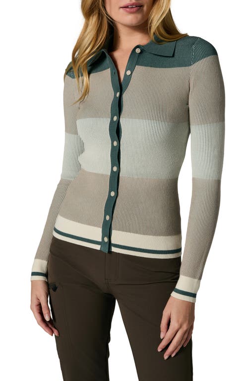 Alp N Rock Suzi Colorblock Cardigan In Animal Print