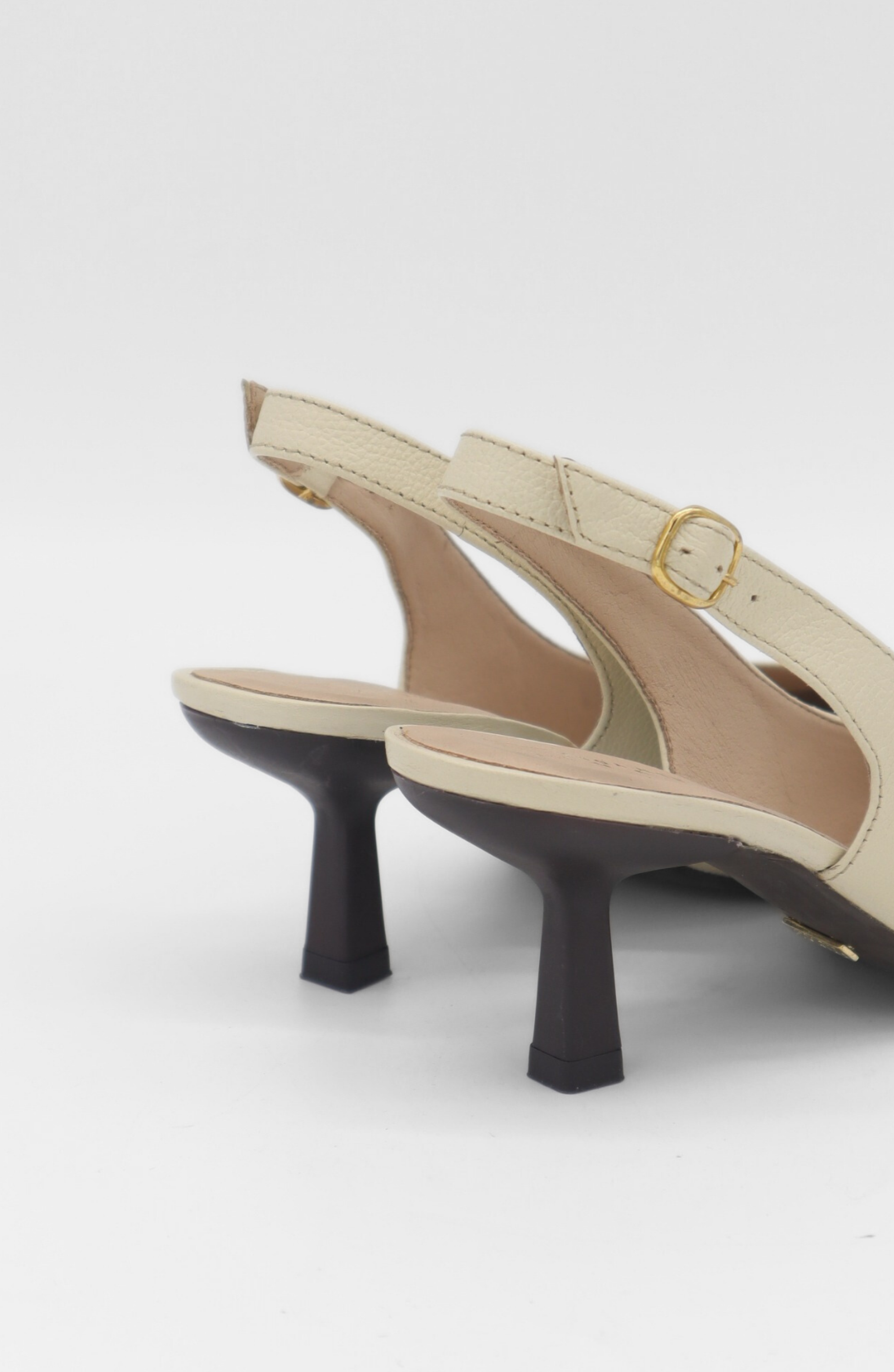 Lusso Leather Slingback Kitten Heel, Alternate, color, Ivory