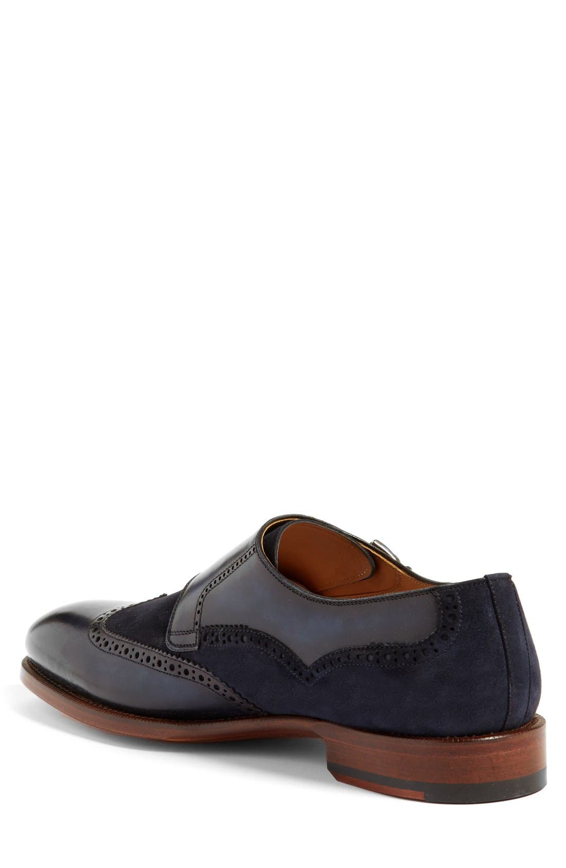 Magnanni 'Leve' Double Monk Strap Shoe, Alternate, color, 