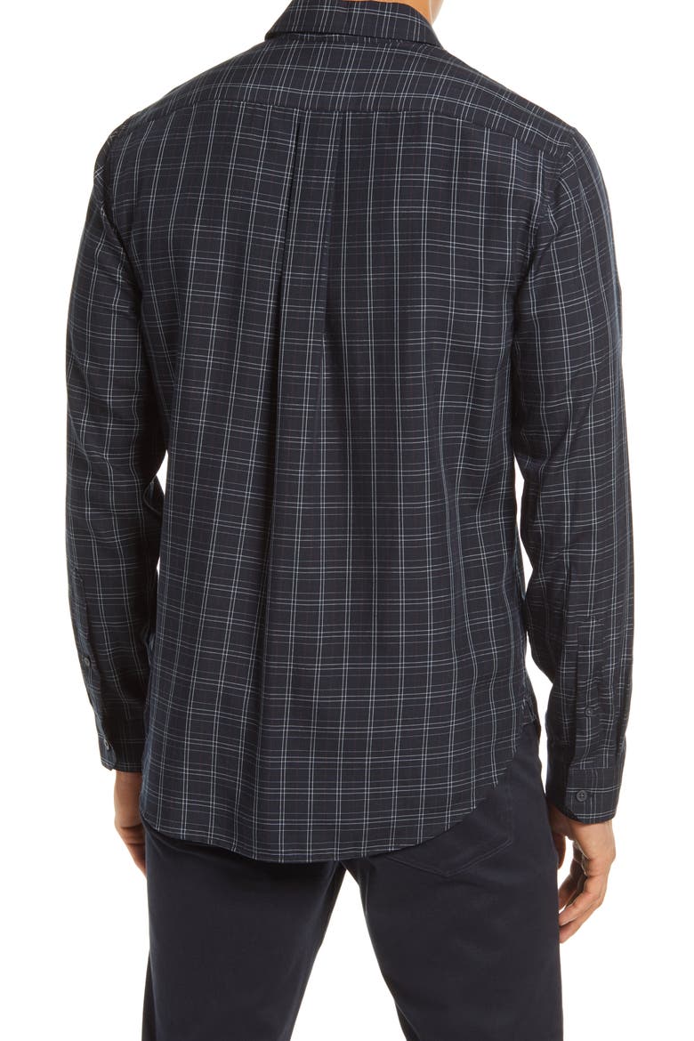 Slim Fit Plaid Button-Up Shirt, Alternate, color, COASTAL