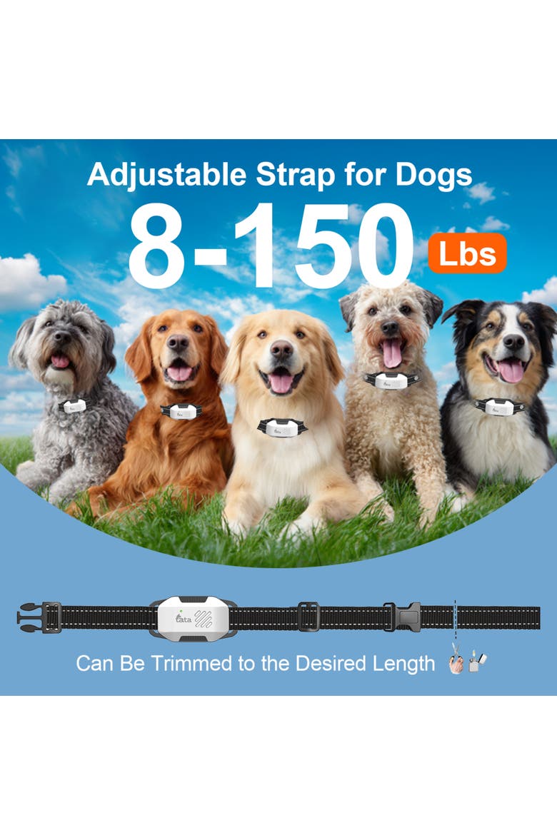 PupGuide 3000 Pro 2 In 1 Ultrasonic Dog Remote Trainer Collar, Alternate, color, Black