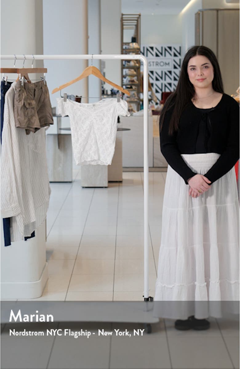 Rhia Lace Cold Shoulder Top, sales video thumbnail