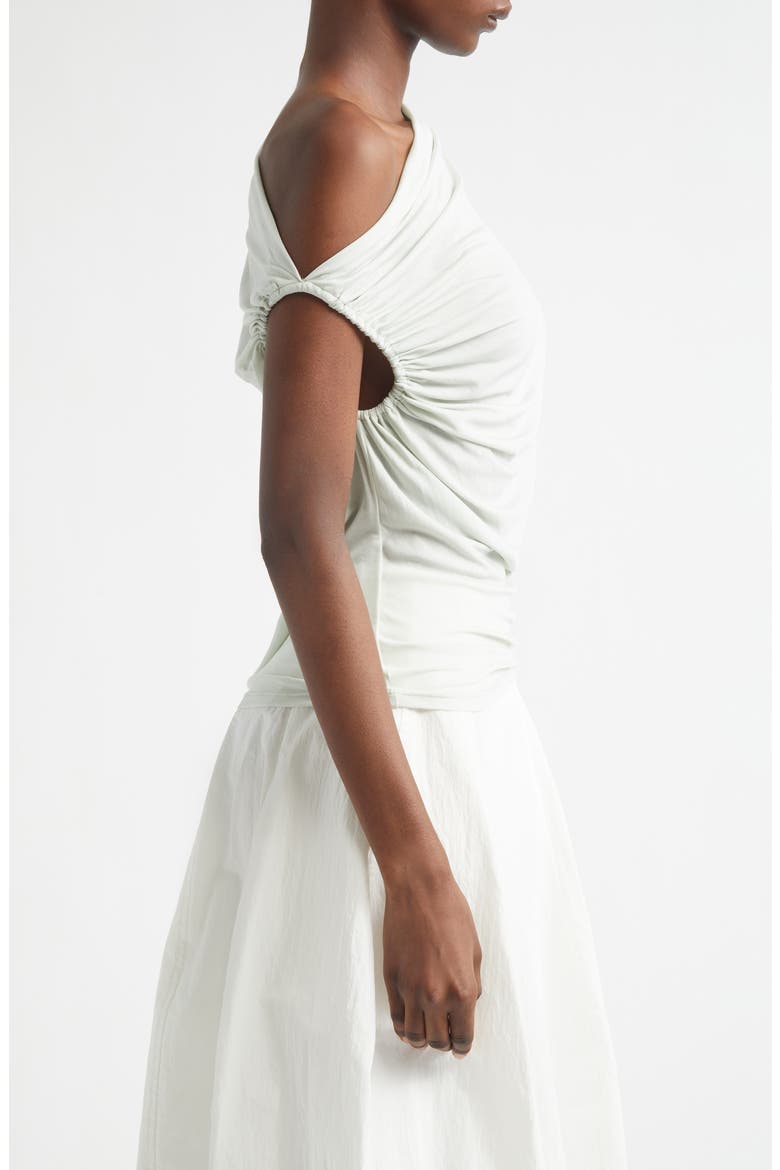Halle One-Shoulder Top, Alternate, color, PALE MINT