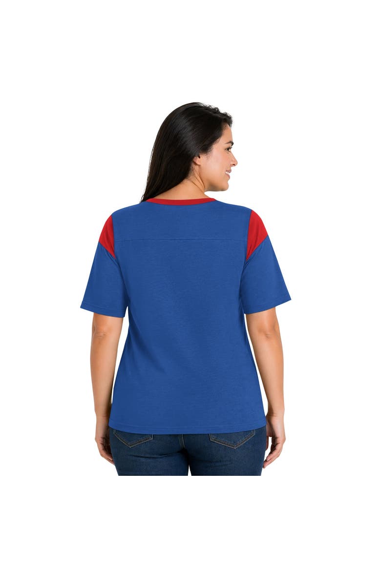 Women's Starter  Royal Buffalo Bills Plus Size Linebacker Slub T-Shirt, Alternate, color, Royal