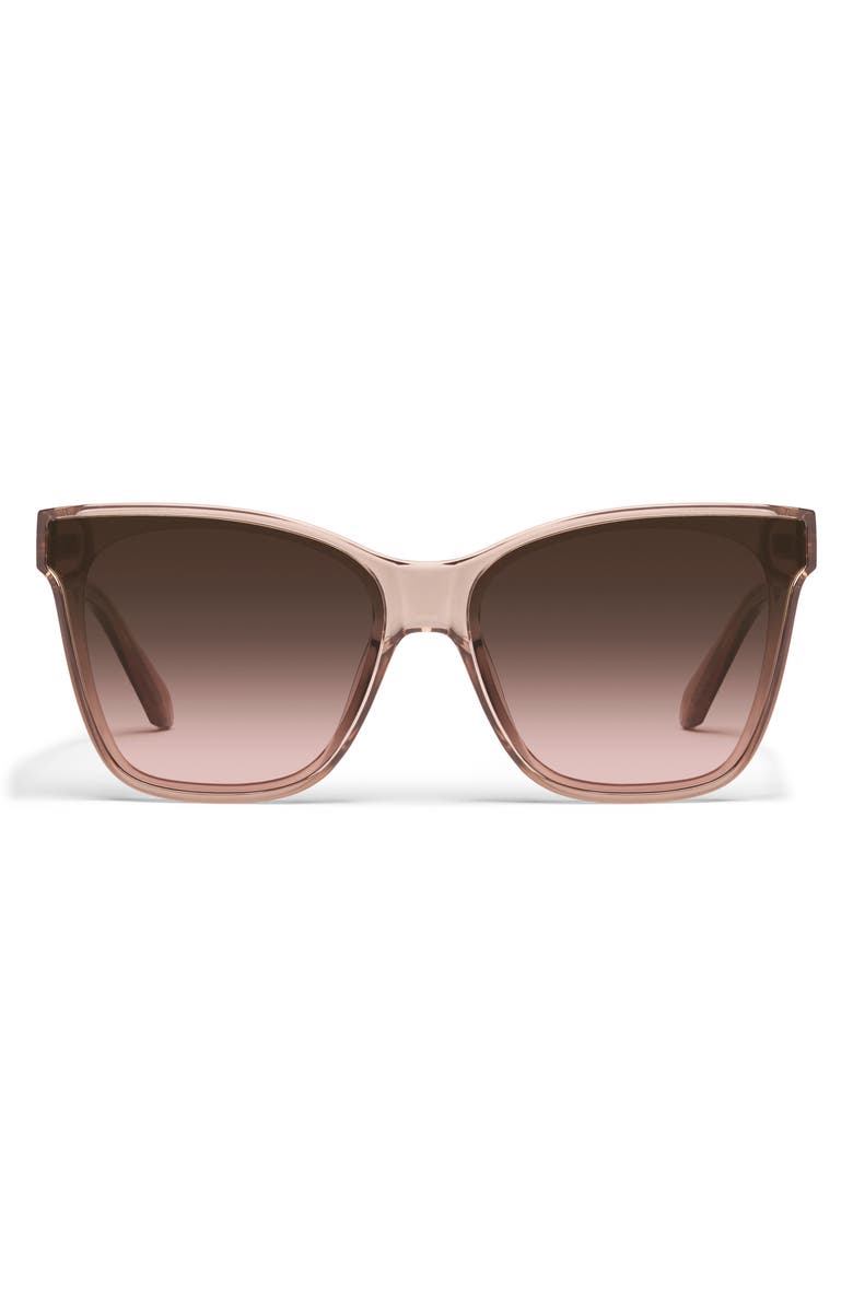 QUAY After Party 51mm Square Sunglasses, Main, color, Doe/ Brown Rose