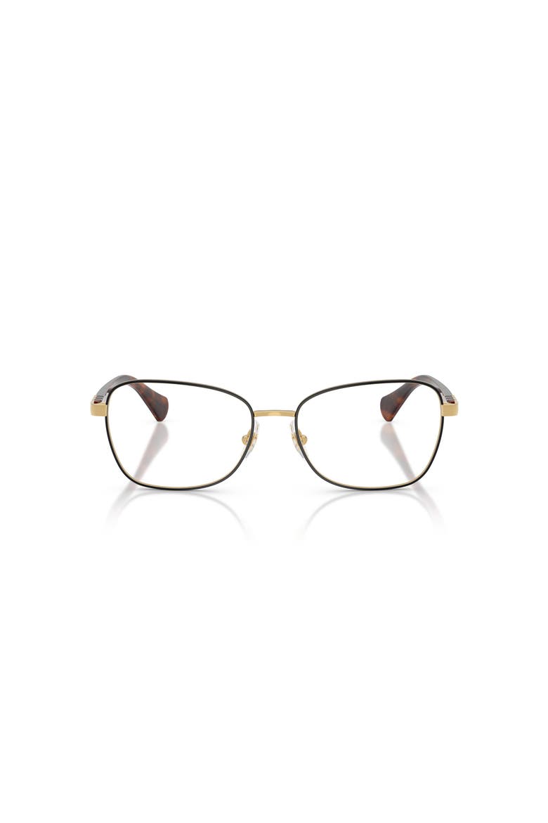 55mm Square optical glasses, Alternate, color, Black